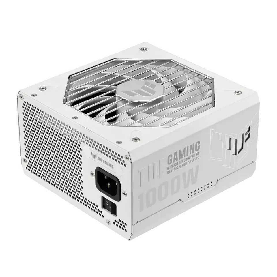 Fuente de alimentación ASUS TUF Gaming 1000W Gold White Edition, 80 PLUS Gold, Formato ATX 1