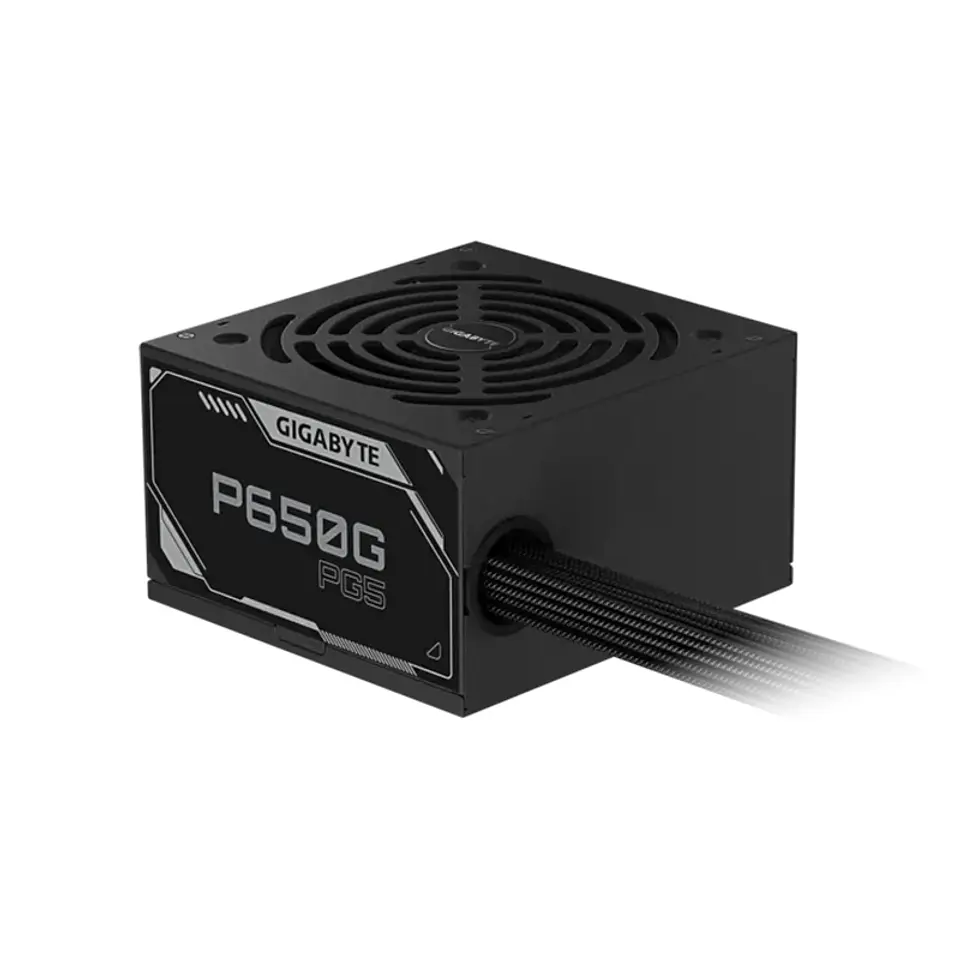 Fuente de alimentación Gigabyte P650G PCIE 5.1, 650W, ATX, 80 Plus Gold. 3