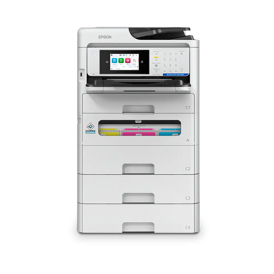 Impresora Epson MFP Color WorkForce Pro EM-C800, Imprime/Escanea/Copia/Fax/USB/WLAN/LAN 3