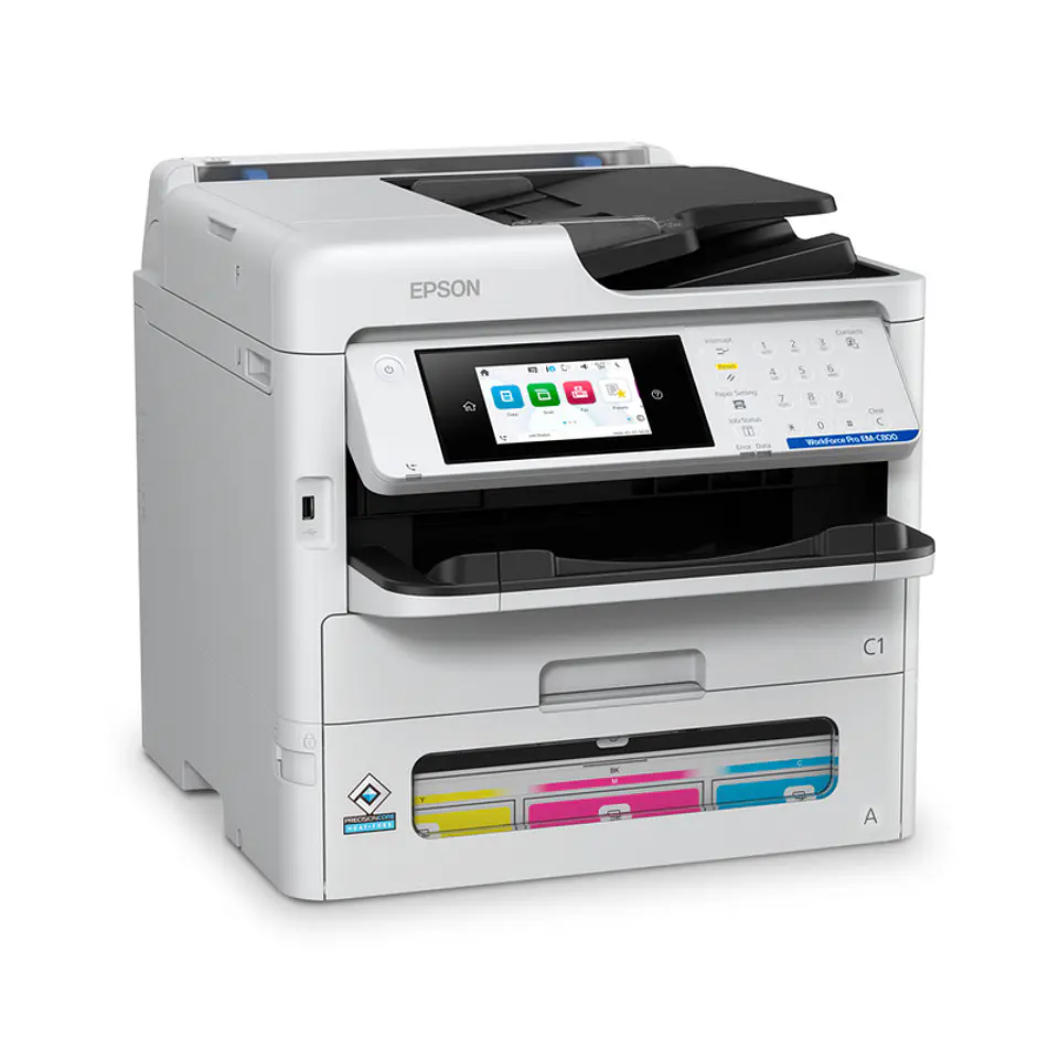 Impresora Epson MFP Color WorkForce Pro EM-C800, Imprime/Escanea/Copia/Fax/USB/WLAN/LAN 4