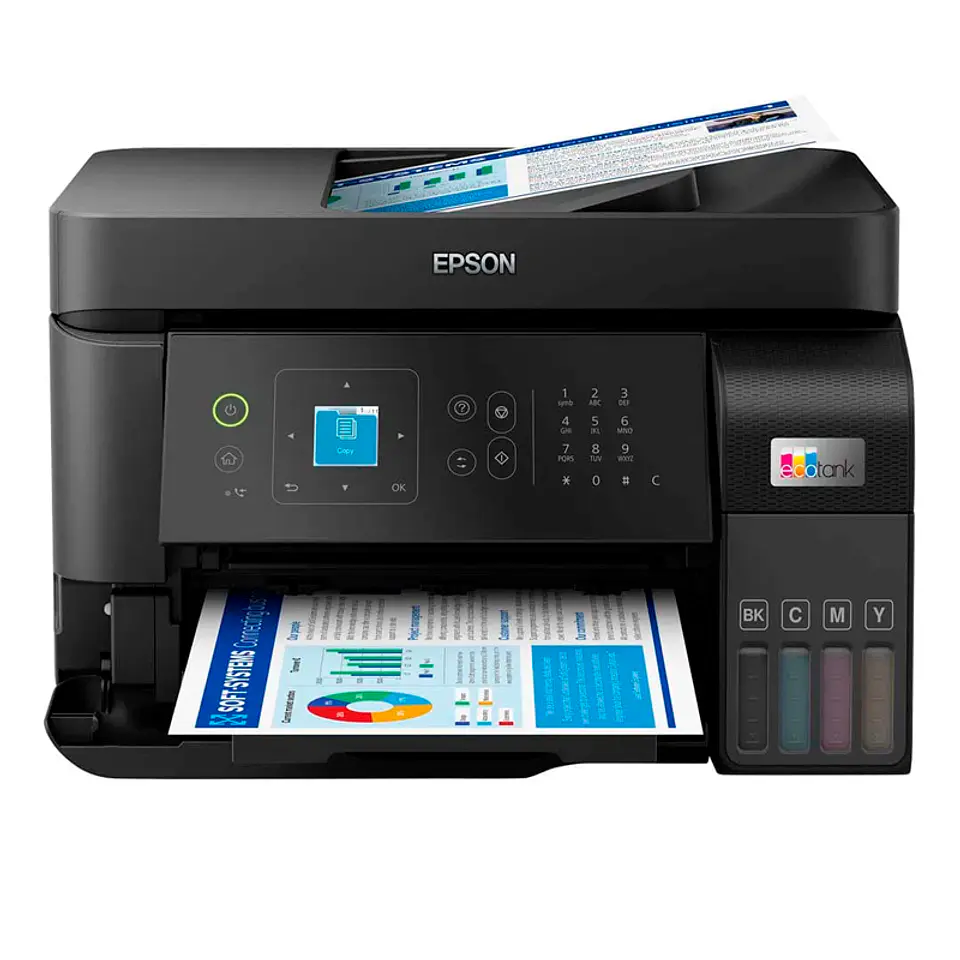 Impresora Multifuncional Epson EcoTank L5590, Imprime/Escanea/Copia/Fax/USB/LAN/Wi-Fi 1
