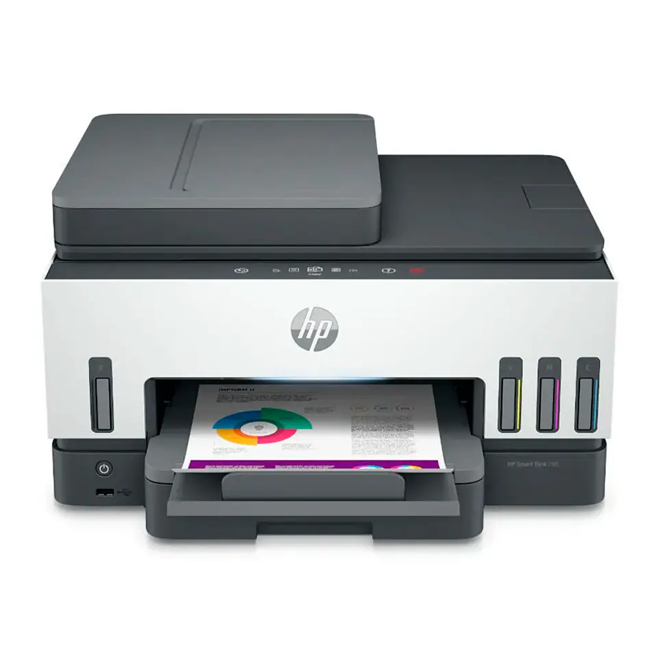 Mltifuncional de tinta HP Smart Tank 790, imprime/escanea/copia/fax/Wi-Fi/USB/Ethernet 1