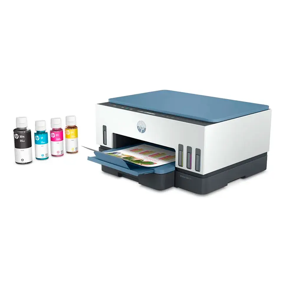 Multifuncional de tinta HP Smart Tank 725, Impresión/Escaneo/Copia/Wi-Fi/Bluetooth LE/USB 2