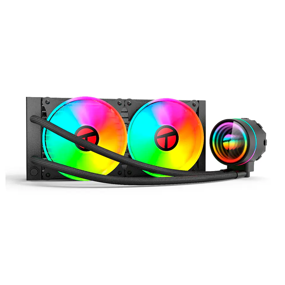 Cooler para procesador Teros TE-8164N, Intel y AMD, TDP 265W Máx, 24, líquida 1