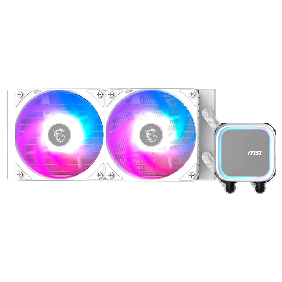 Refrigeracion líquida MSI MAG CORELIQUID A13 240 WHITE / Cantidad de ventiladores: 2 1
