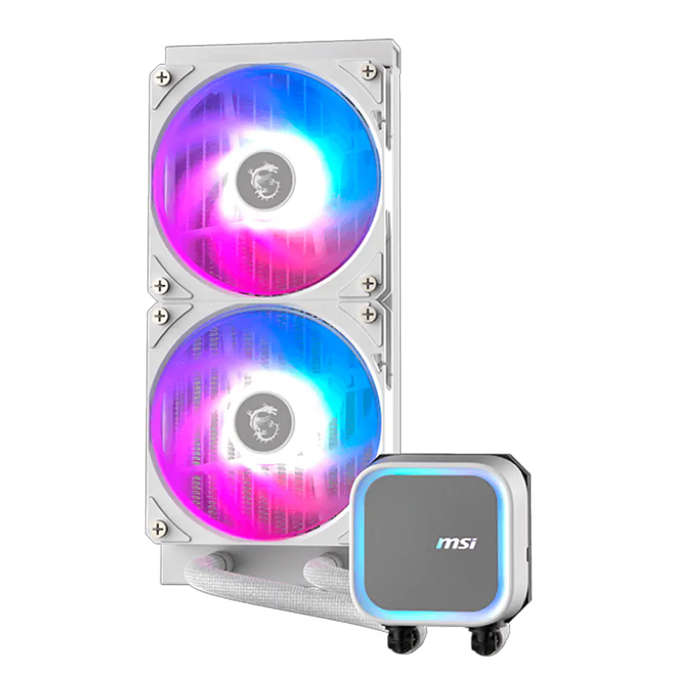 Refrigeracion líquida MSI MAG CORELIQUID A13 240 WHITE / Cantidad de ventiladores: 2 2