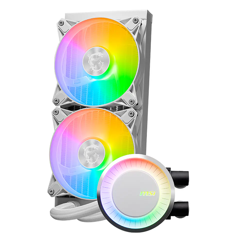 Refrigeracion líquida MSI MAG CORELIQUID E240 / Cantidad de ventiladores: 2, Color Blanco 3