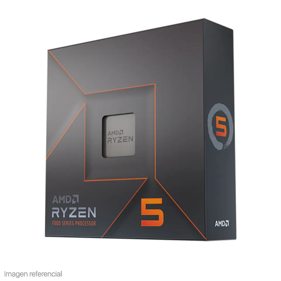 Procesador AMD Ryzen 5 7600X 4.7/5.3GHz, 32MB L3, 6-Core, AM5, 5nm, 105W. 1