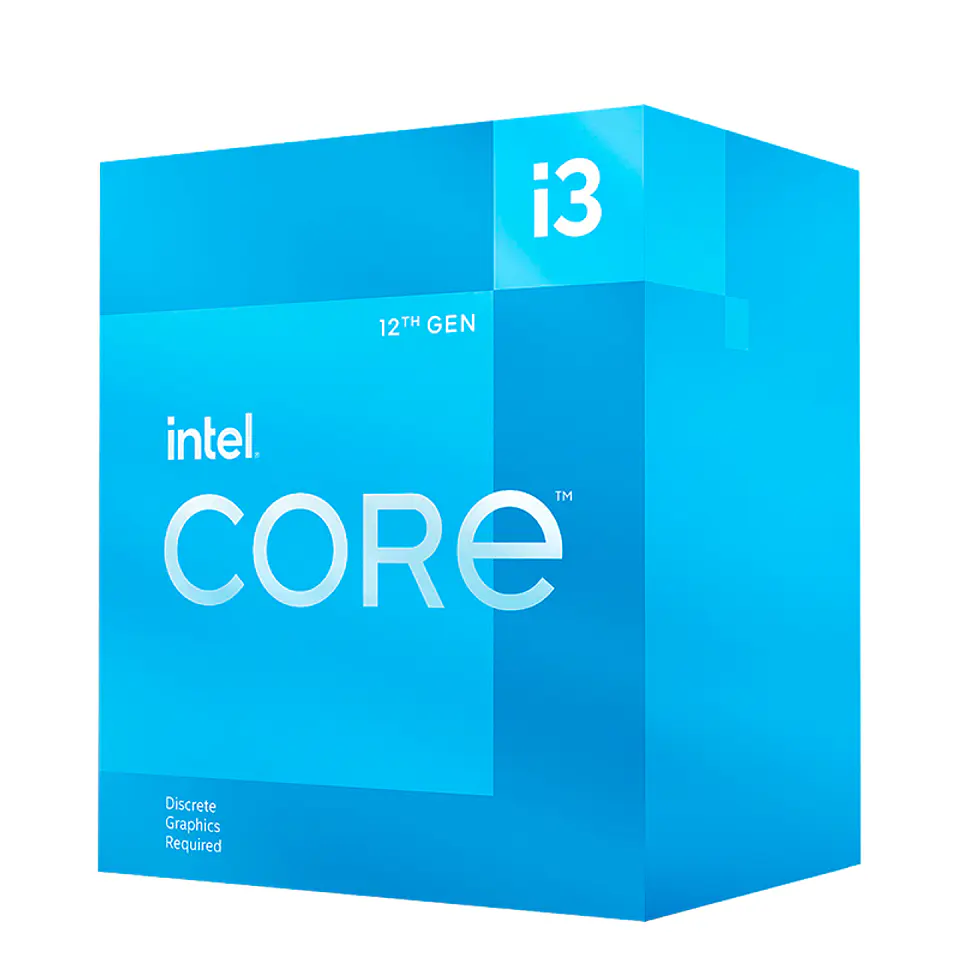 Procesador Intel Core i3-12100F, 3.30/4.30GHz, 12MB SmartCaché, LGA1700, Intel 7(10nm) 1