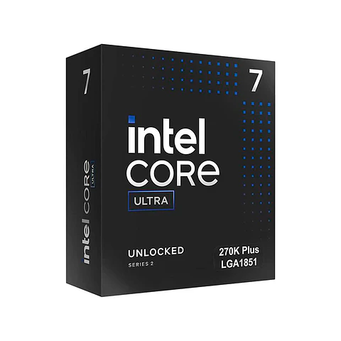 Procesador Intel Core Ultra 7 270K PLUS 3.7 / 5.5GHz, 36MB Intel Smart Caché, LGA1851