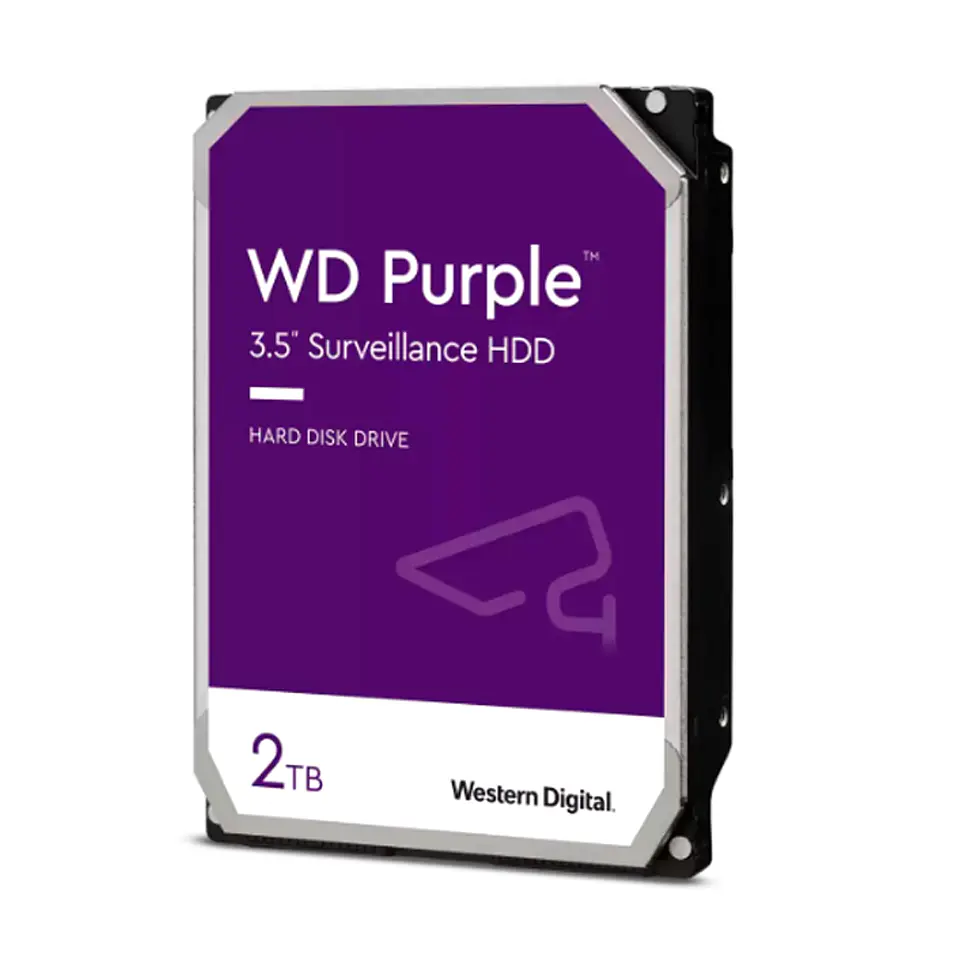 Disco duro Western Digital WD Purple, 2TB, SATA 6.0 Gb/s, 64MB Cache, 5400 rpm, 3.5