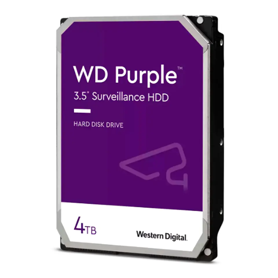 Disco duro Western Digital WD Purple, 4TB, SATA 6.0 Gb/s, 256MB Cache, 5400 rpm, 3.5