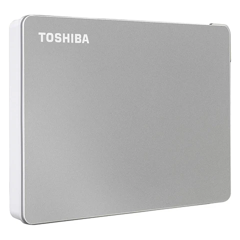 Disco Duro Externo Toshiba Portátil Canvio Flex, 2 TB, USB 3.0 / 2.0, Color: Plata