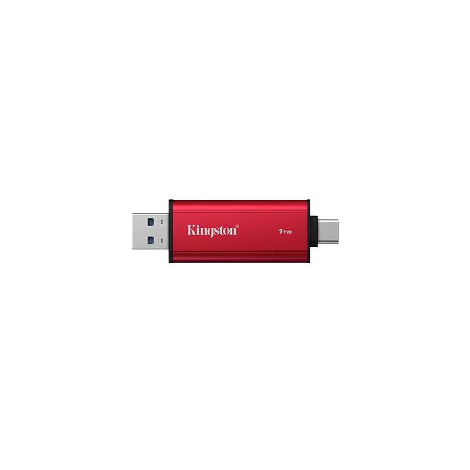 Unidad en estado sólido Dual Portatil Kingston 1TB, Interfaz USB-A, USB-C, USB 3.2 Gen 2 2