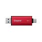 Unidad en estado sólido Dual Portatil Kingston 2TB, Interfaz USB-A, USB-C, USB 3.2 Gen 2 - Miniatura 2