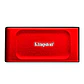 Unidad en estado sólido externa Kingston XS1000, 1TB, USB 3.2 Gen 2 Tipo-C, Color Rojo - Miniatura 1