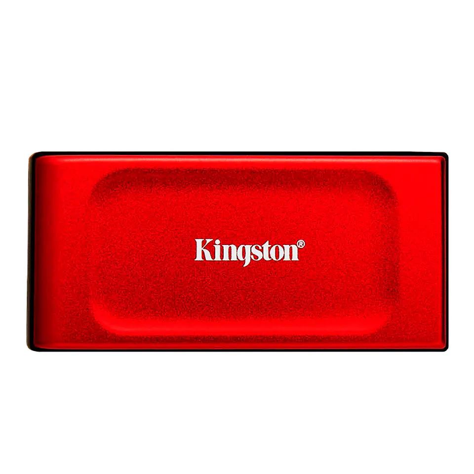 Unidad en estado sólido externa Kingston XS1000, 1TB, USB 3.2 Gen 2 Tipo-C, Color Rojo 1