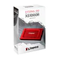 Unidad en estado sólido externa Kingston XS1000, 1TB, USB 3.2 Gen 2 Tipo-C, Color Rojo - Miniatura 3