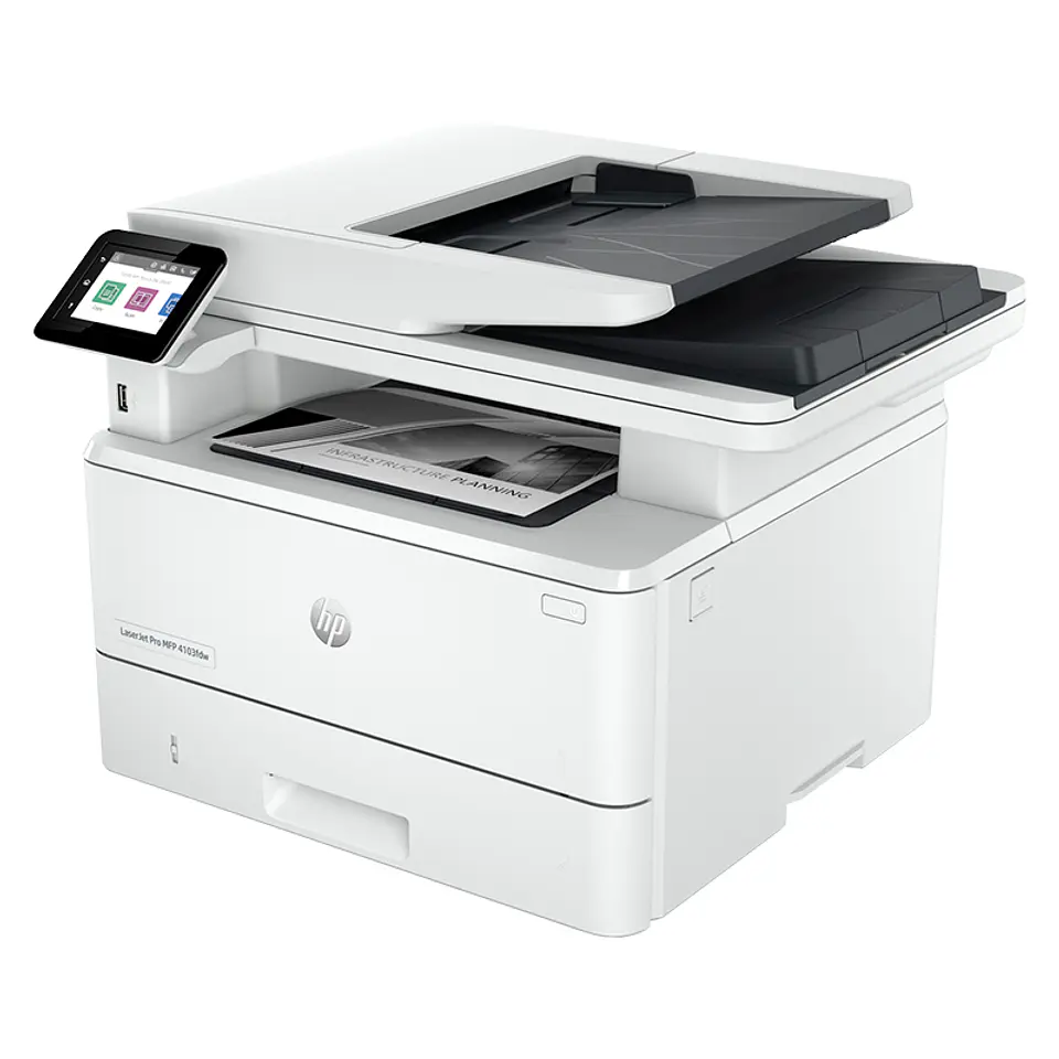 Impresora Monocromatica HP LaserJet Pro MFP 4103fdw, Imprime/Copia/Escanea/Fax/USB 2.0 2