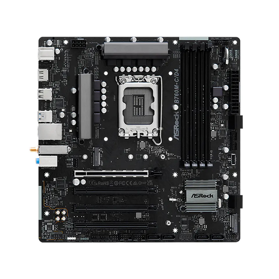 Motherboard ASROCK B760M-C/D4, Chipset Intel B760, LGA1700, mATX 1