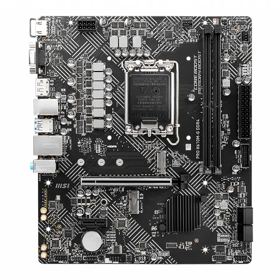 Motherboard MSI PRO H610M-G DDR4, Chipset Intel H610, LGA1700, mATX 1