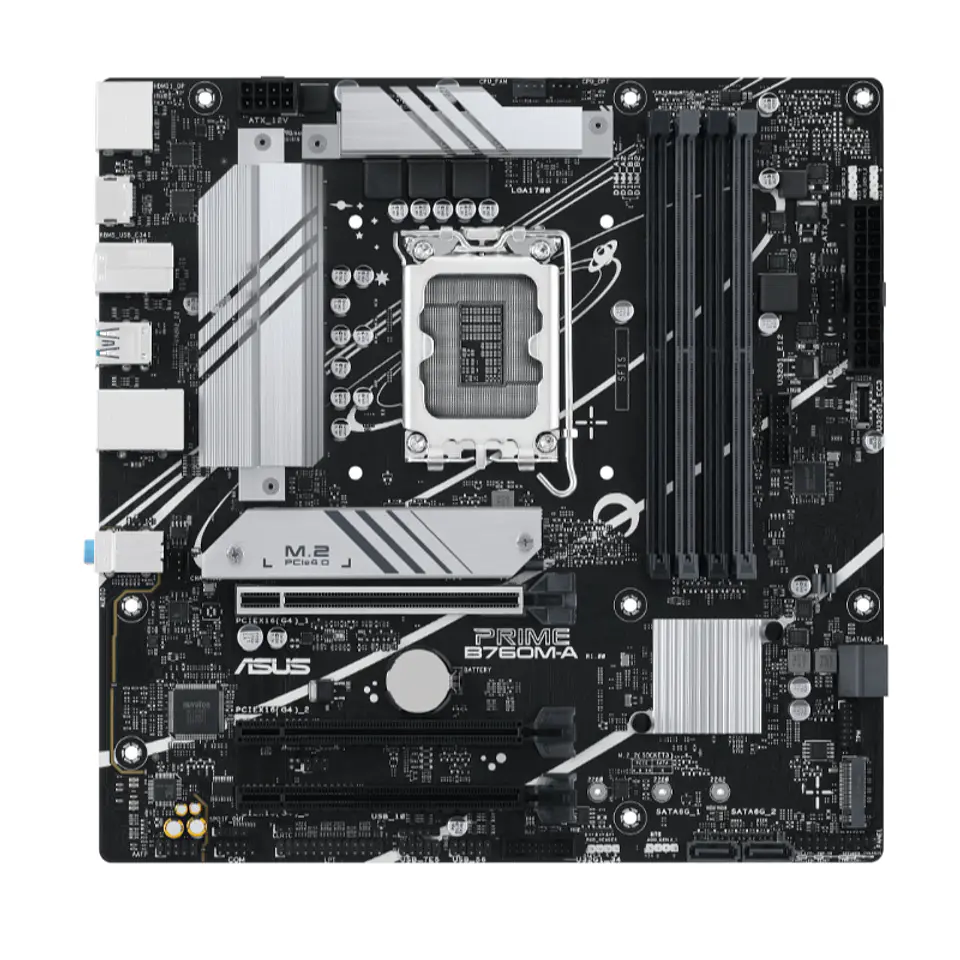 Motherboard ASUS PRIME B760M-A Chipset Intel B760, LGA1700, Micro ATX 1