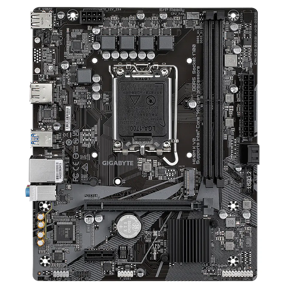 Motherboard Gigabyte H610M K V2, Chipset Intel H610, LGA1700, Micro ATX 1