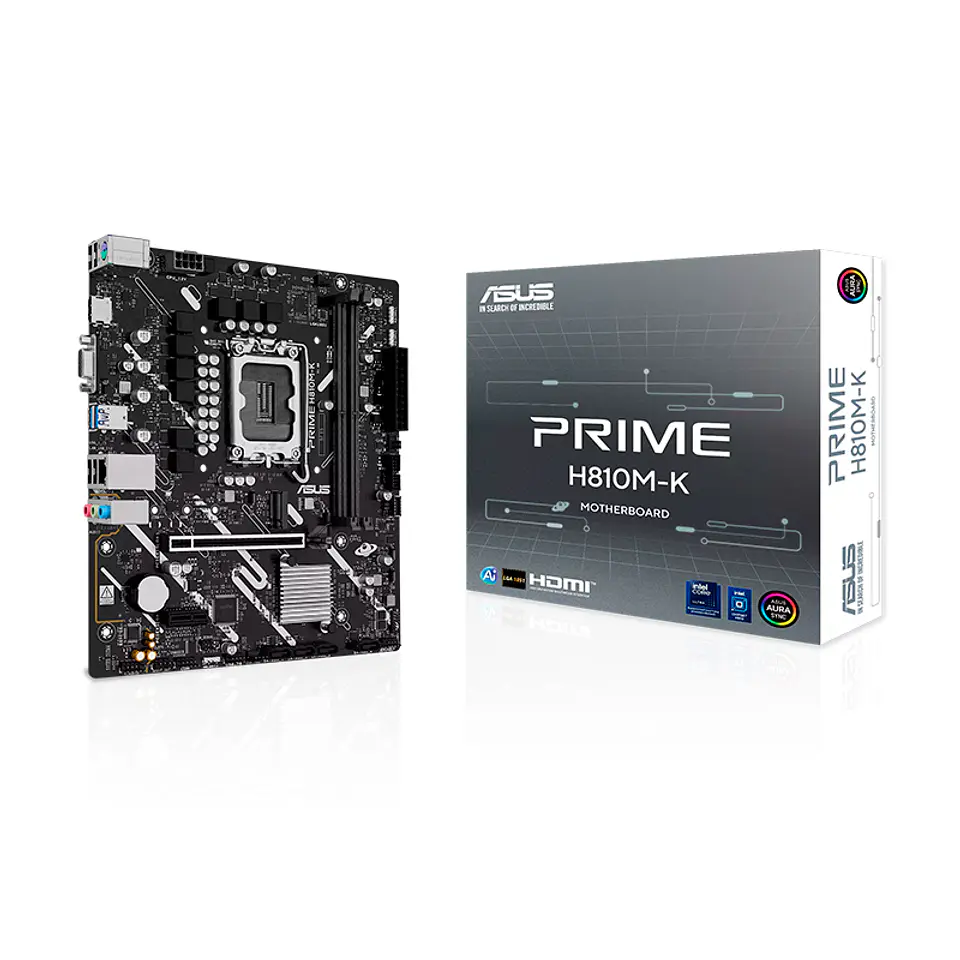 Motherboard ASUS PRIME H810M-K, Chipset Intel H810, LGA1851, VGA, DP, mATX 1