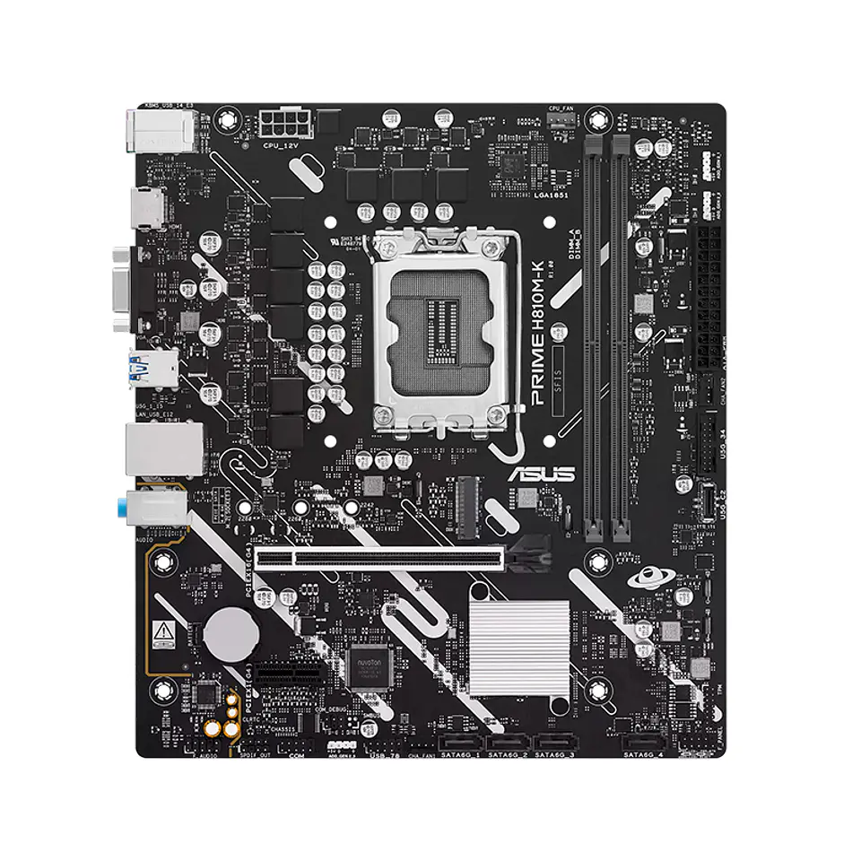 Motherboard ASUS PRIME H810M-K, Chipset Intel H810, LGA1851, VGA, DP, mATX 2