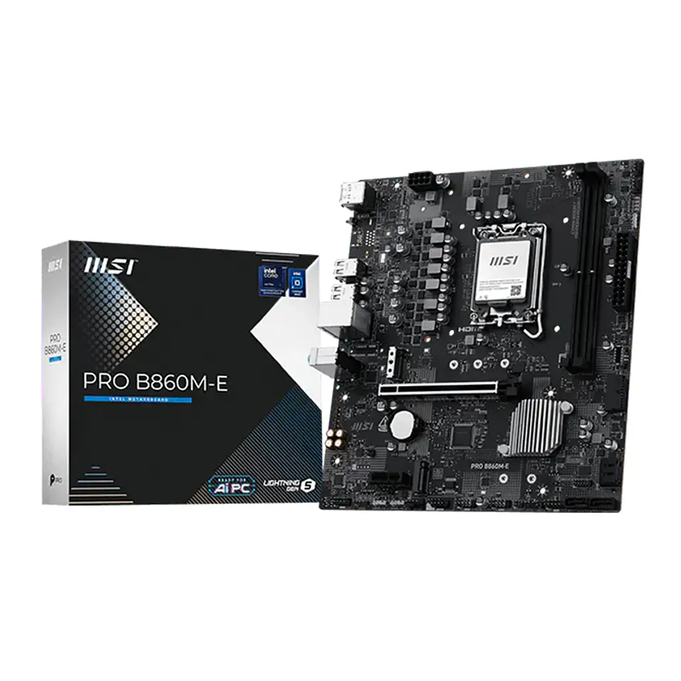 Motherboard MSI PRO B860M-E, Chipset Intel B860, LGA1851, HDMI, DP, mATX 1