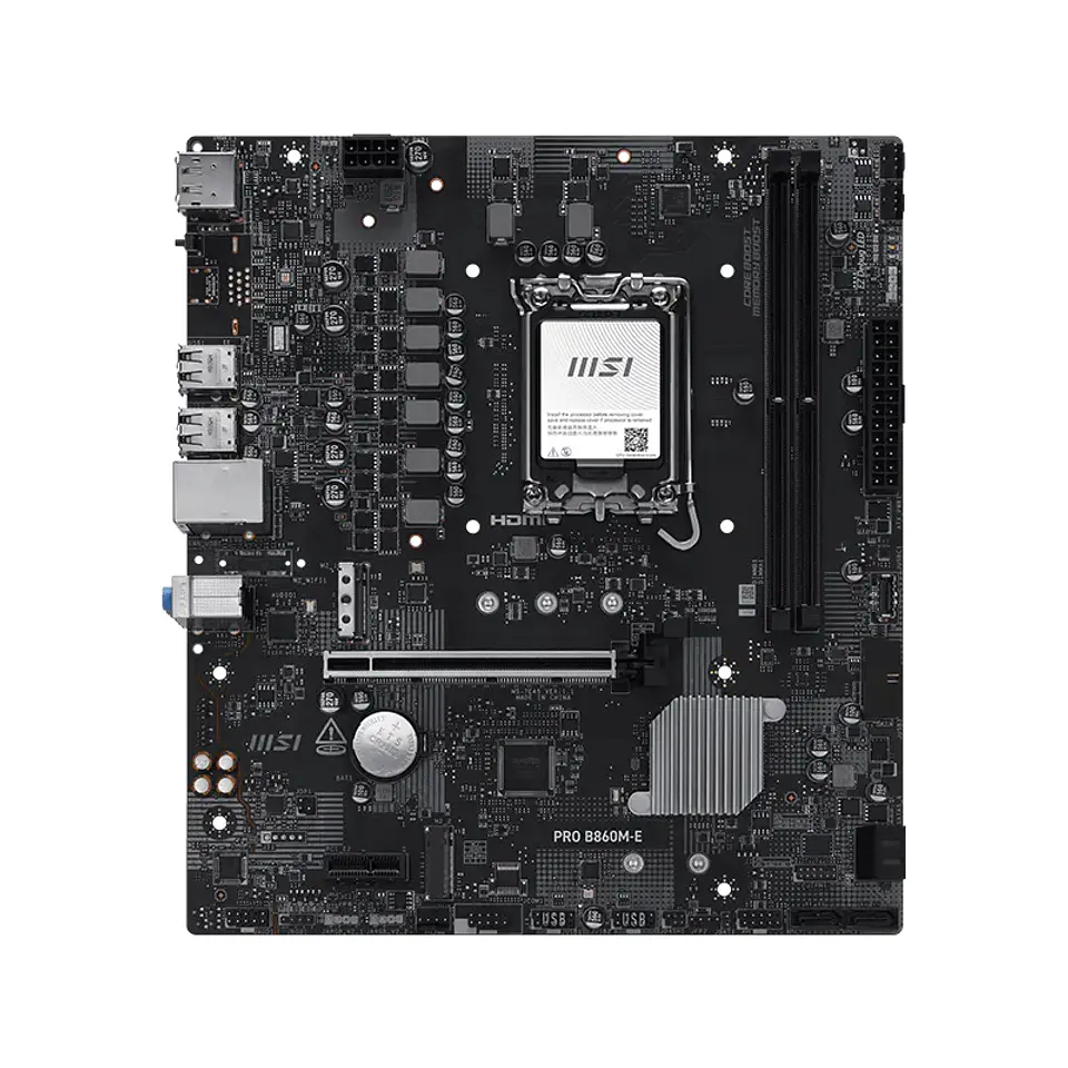 Motherboard MSI PRO B860M-E, Chipset Intel B860, LGA1851, HDMI, DP, mATX 2