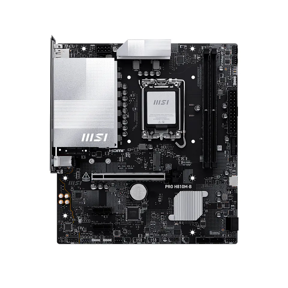 Motherboard MSI PRO H810M-B, Chipset Intel H810, LGA 1851, HDMI, DP, mATX 1