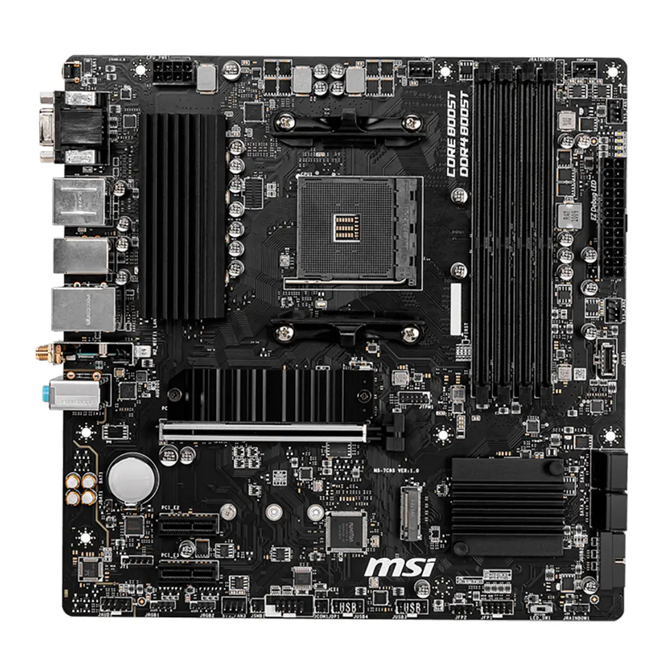 Motherboard MSI B550M PRO-VDH WIFI, AMD B550, AM4 Socket, VGA, HDMI, DP, USB 3.2 Gen1 1