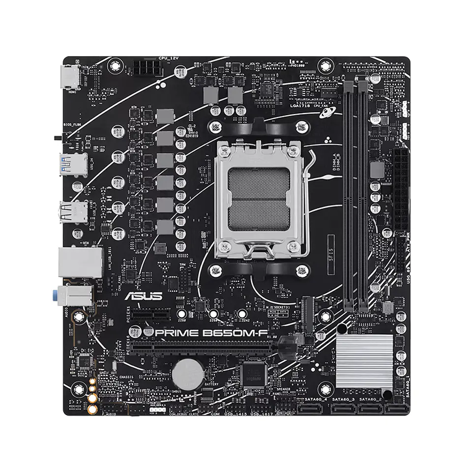 Motherboard ASUS PRIME B650M-F, Chipset AMD B650, Socket AMD AM5, mATX 1