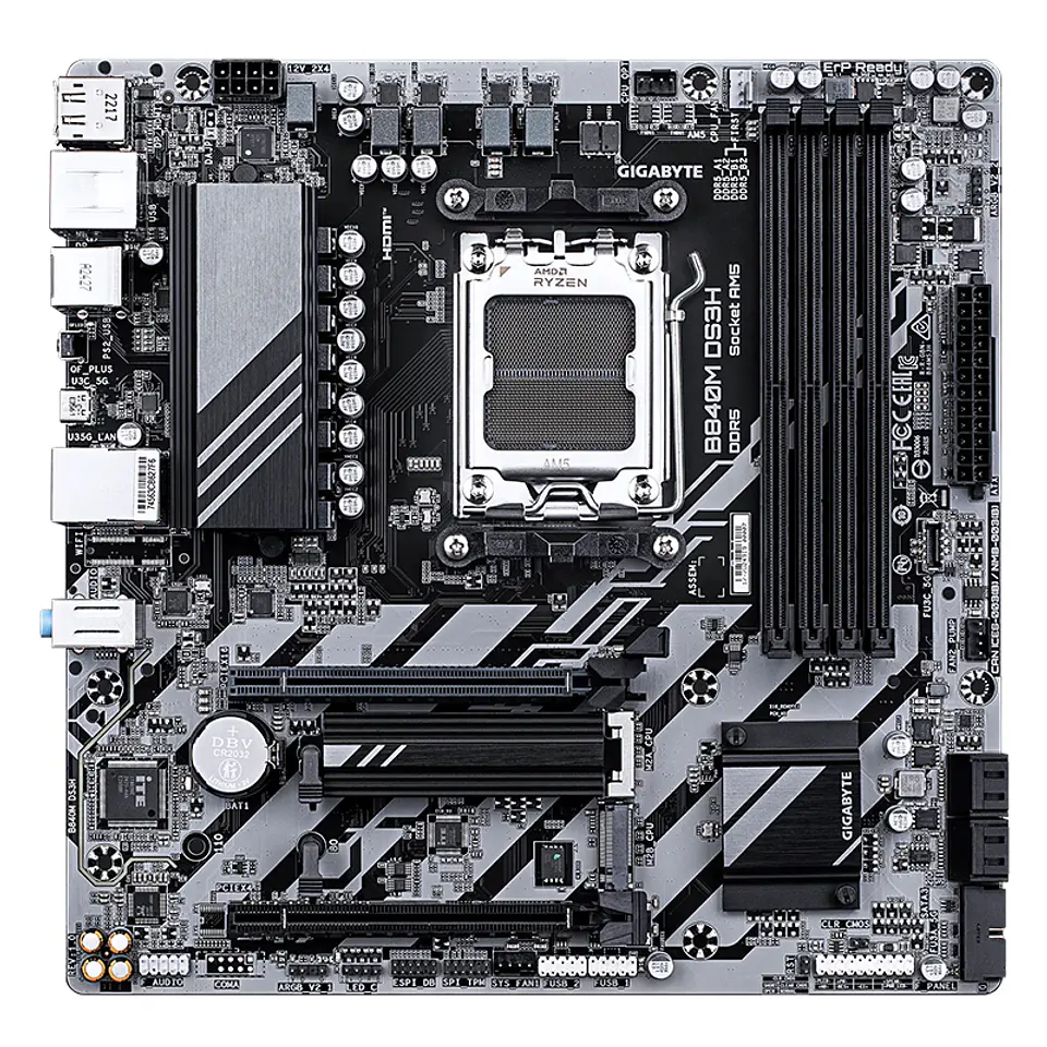 Motherboard GIGABYTE B840M DS3H, Chipset AMD B840, Socket AMD AM5, mATX 1