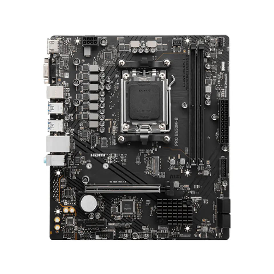 Motherboard MSI PRO B650M-B, Chipset AMD B650, Socket AMD AM5, mATX 1