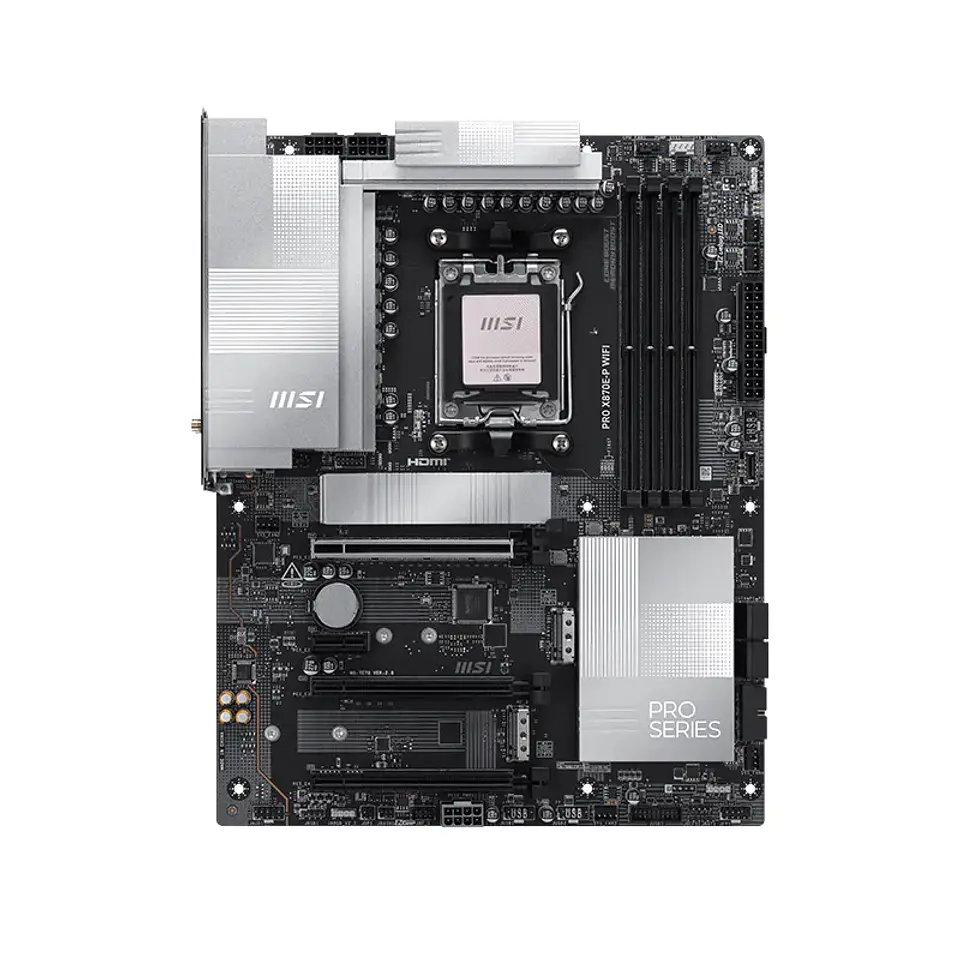 Motherboard MSI PRO X870E-P WIFI, Chipset AMD X870E, Socket AMD AM5, ATX 2