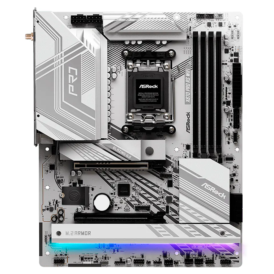 Motherboard ASROCK X870 Pro RS WiFi, Chipset AMD X870, Socket AMD AM5, ATX 1