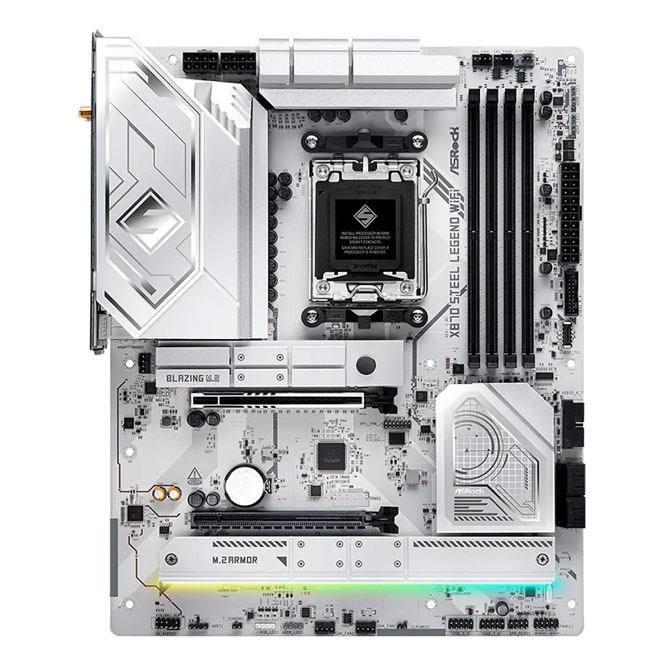 Motherboard ASROCK X870 Steel Legend WiFi, Chipset AMD X870, Socket AMD AM5, ATX 1