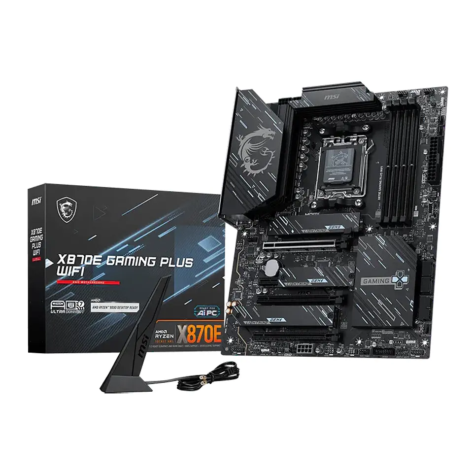 Motherboard MSI X870E GAMING PLUS WIFI, Chipset AMD X870E, Socket AMD AM5, ATX 1