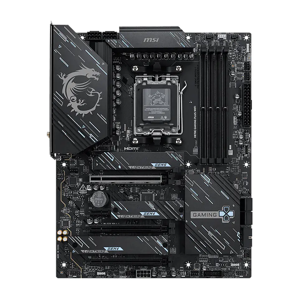 Motherboard MSI X870E GAMING PLUS WIFI, Chipset AMD X870E, Socket AMD AM5, ATX 2