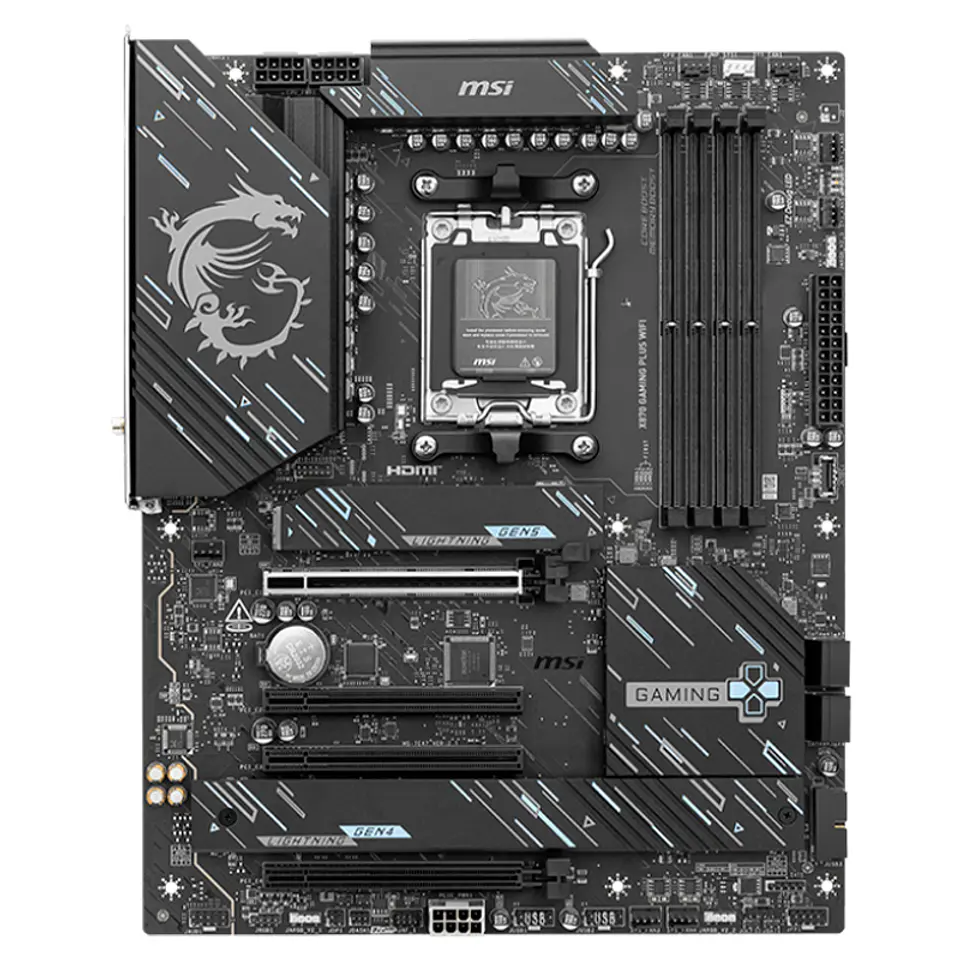 Motherboard MSI X870 GAMING PLUS WIFI, Chipset AMD X870, Socket AMD AM5, ATX 1