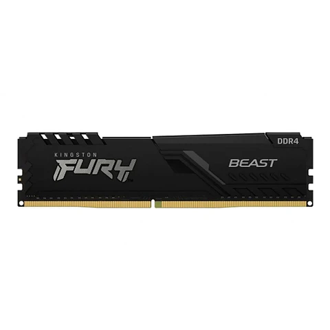 Memoria UDIMM Kingston Fury Beast, 32GB, DDR4, 3200MT/s, PC4-25600, CL16, 1.35V, Negro