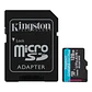 Memoria Flash microSD Kingston Canvas Go! Plus, 128GB, con adaptador SD - Miniatura 1