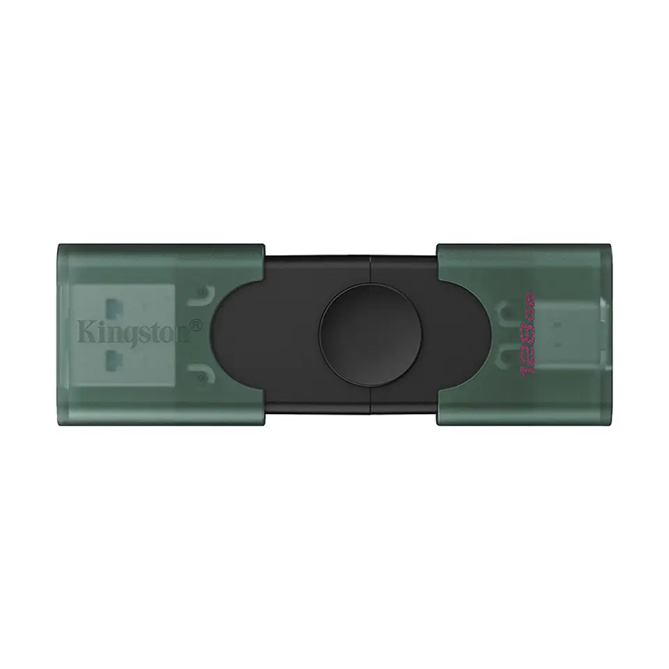 Memoria Flash USB Kingston DataTraveler Duo, 128GB USB 3.2 Gen 1, Color Negro Mate 1