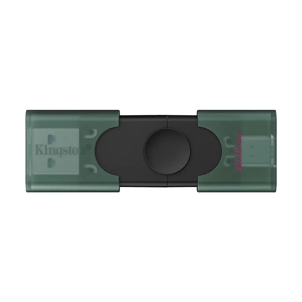 Memoria Flash USB Kingston DataTraveler Duo, 256GB USB 3.2 Gen 1, Color Negro Mate 1