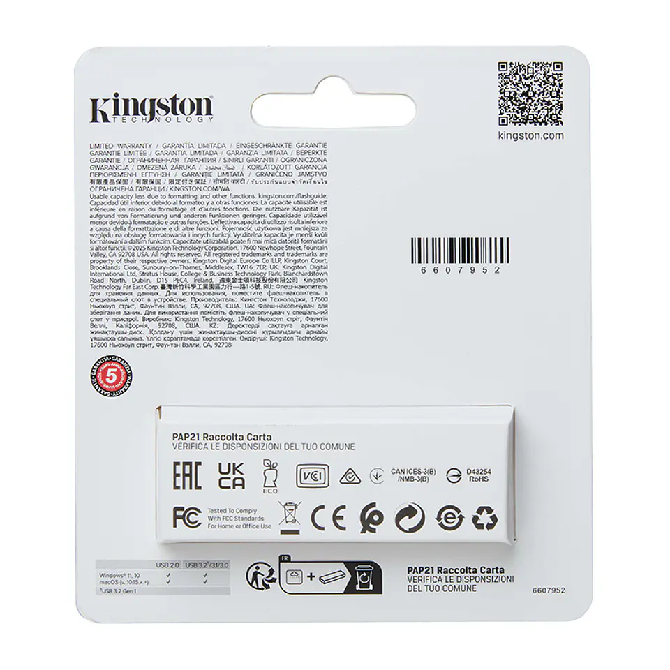 Memoria Flash USB Kingston DataTraveler Exodia S, 128GB, interfaz: USB 3.2 Gen 1, Verde 4
