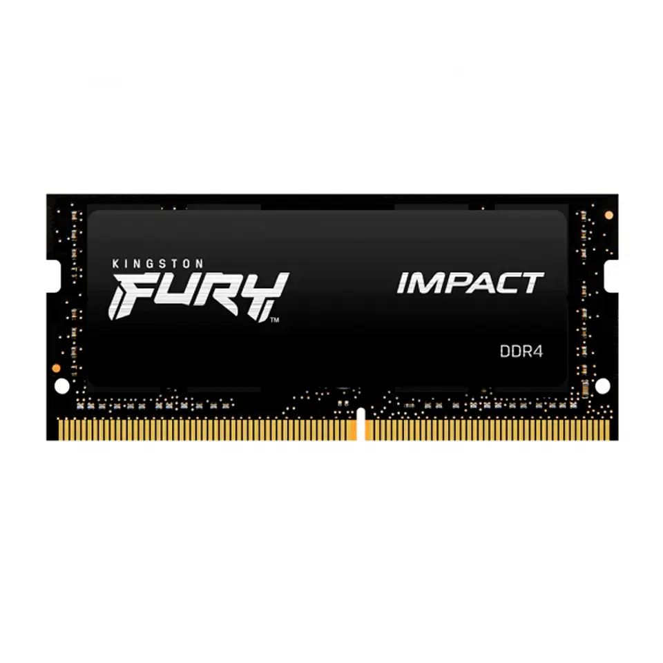 Memoria SODIMM Kingston Fury Impact, 8GB, DDR4, 3200MT/s, PC4-25600, CL20, 1.2V. 1