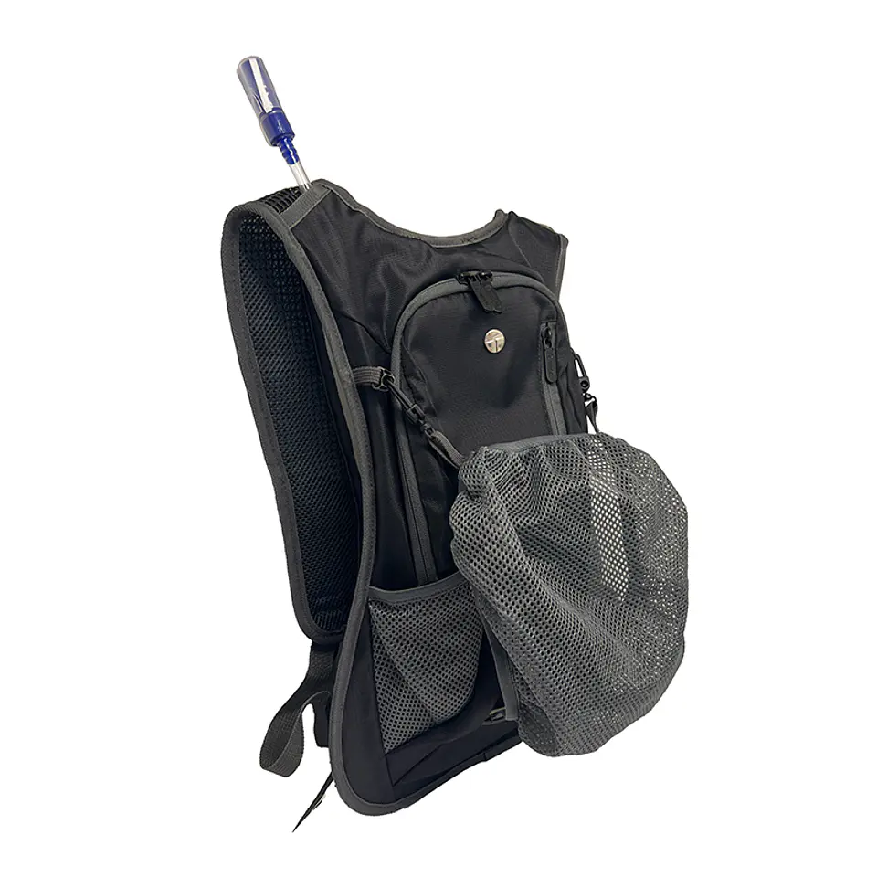Mochila de Hidratación Teros TE-9034BK, incluye bolsa de agua de 2L, Poliéster 7