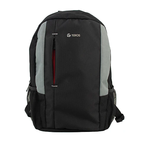 Backpack Teros TE-9040BS, para Notebooks de hasta 15.6", Color Negro/Gris